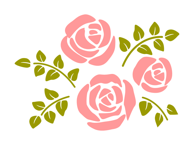 バラのイラスト素材 | イラスト無料・かわいいテンプレート