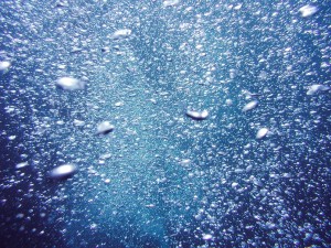 シュワシュワ　水中泡　画像