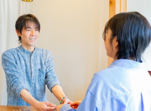 お客様対応風景